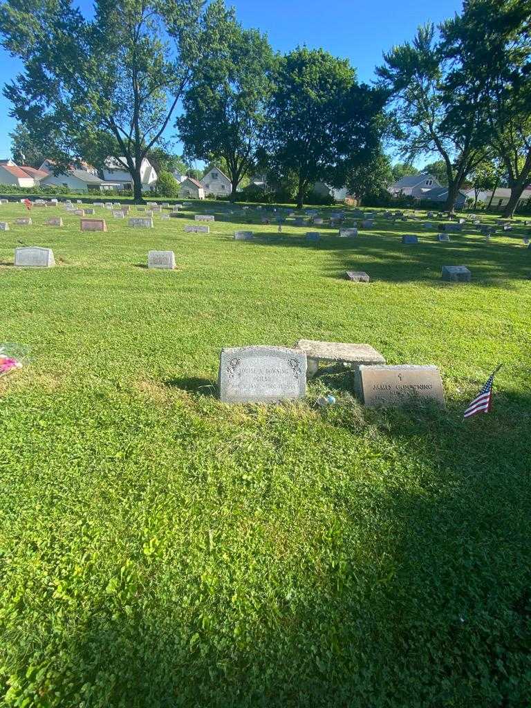 Louise A. Downing Gilbo's grave. Photo 1