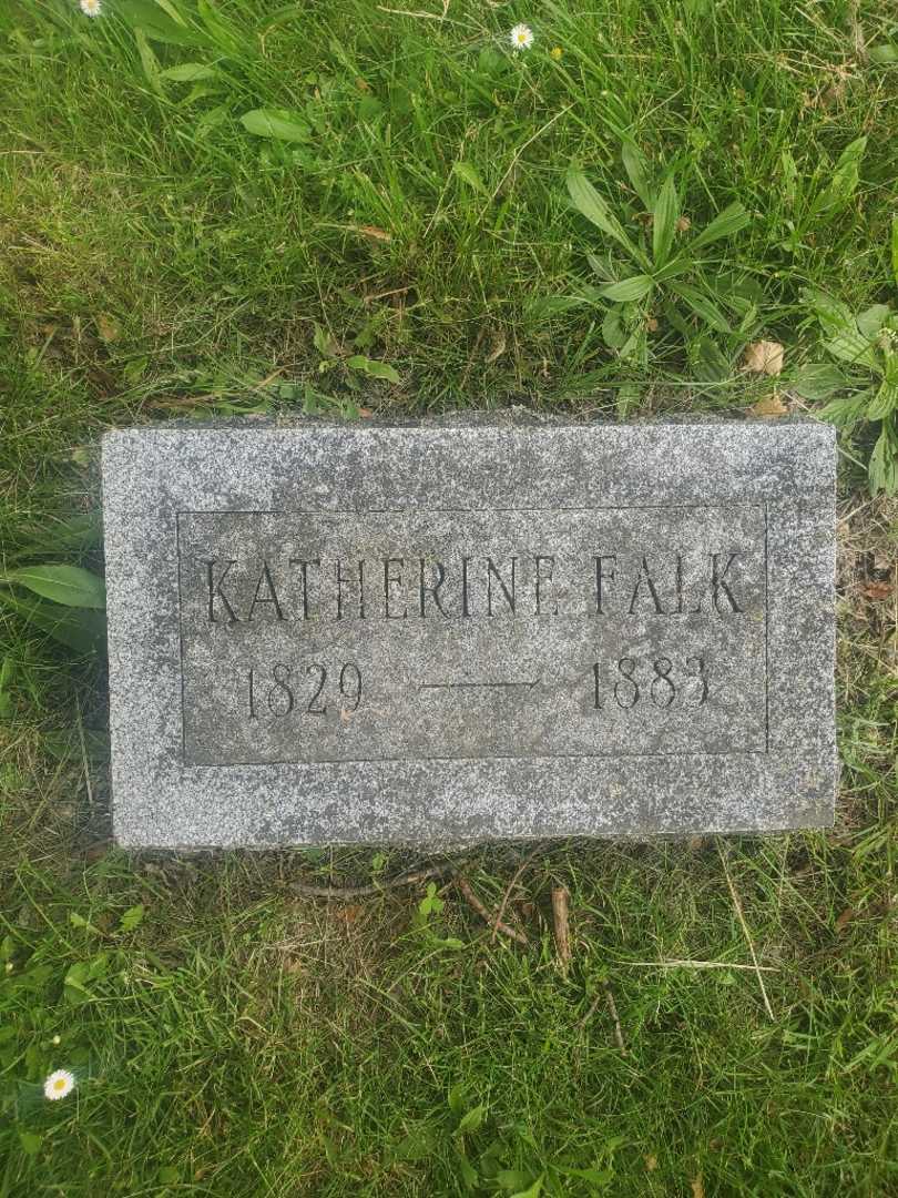 Katherine Falk's grave. Photo 4