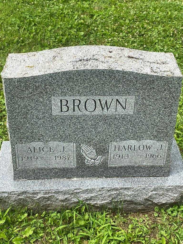 Alice J. Brown's grave. Photo 3