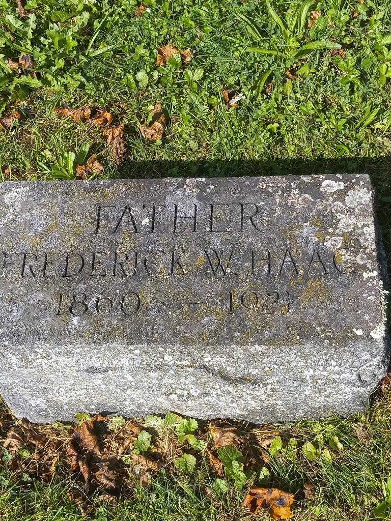 Frederick W. Haag's grave. Photo 2