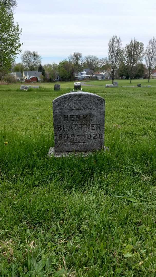 Henry Blattner's grave. Photo 3