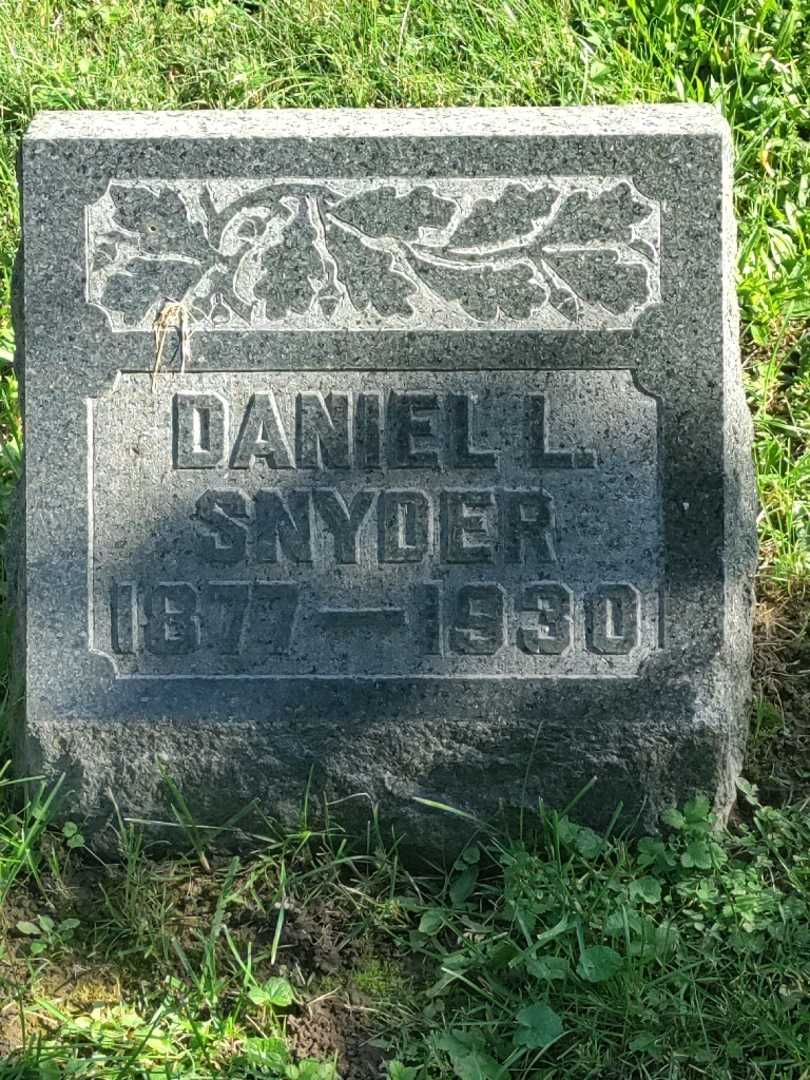 Daniel L. Snyder's grave. Photo 3