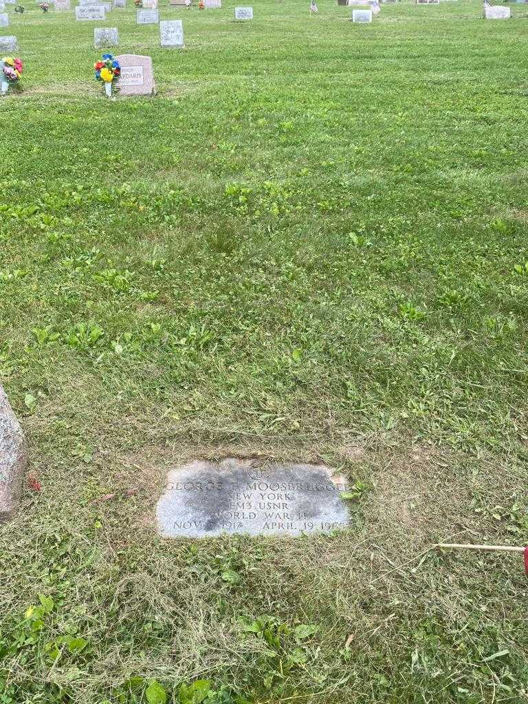 George F. Moosbrugger's grave. Photo 2