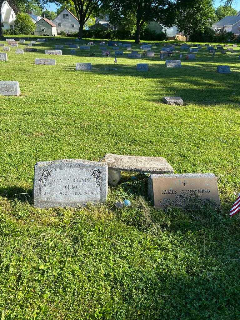 Louise A. Downing Gilbo's grave. Photo 2