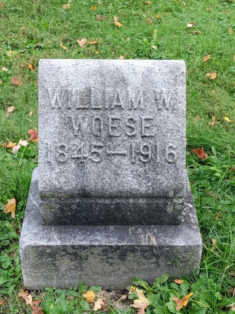 William W. Woese's grave. Photo 3