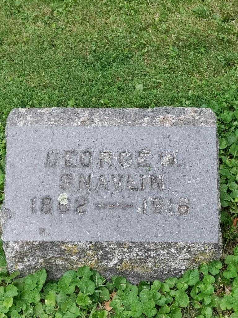 George William Snavlin's grave. Photo 3