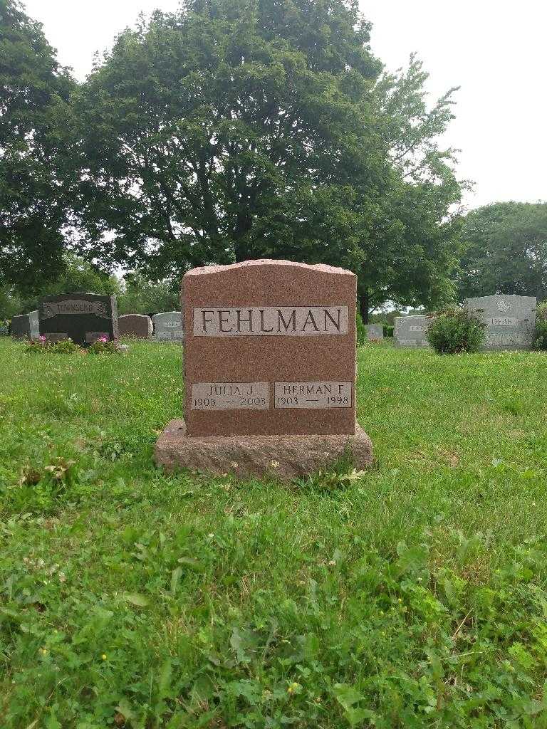 Herman F. Fehlman's grave. Photo 1