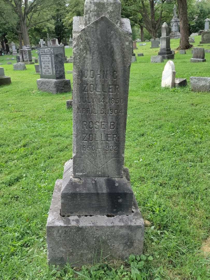 John C. Zoller's grave. Photo 2