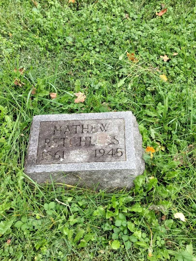 Mathew Retchless's grave. Photo 2
