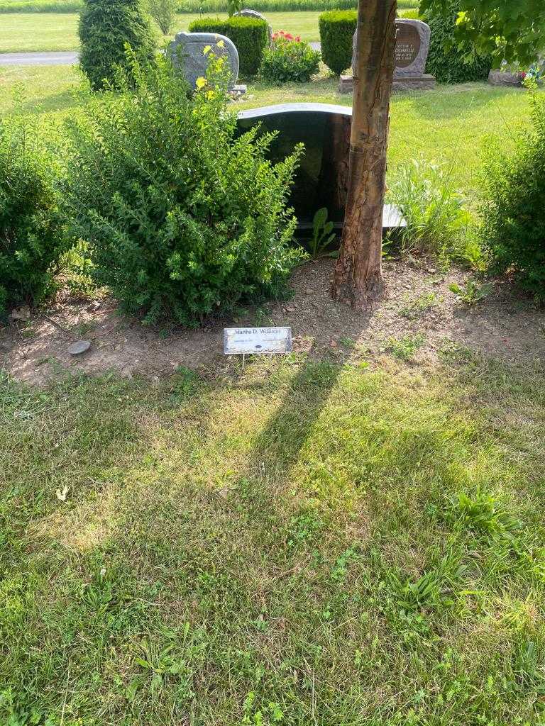 Martha D. Williams's grave. Photo 2
