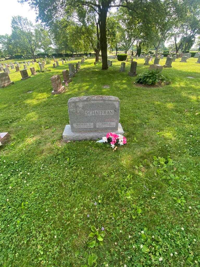 John G. Schaffran's grave. Photo 1
