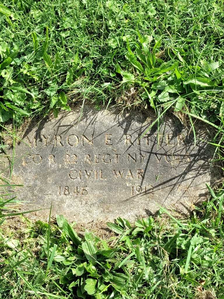 Myron E. Ritter's grave. Photo 3