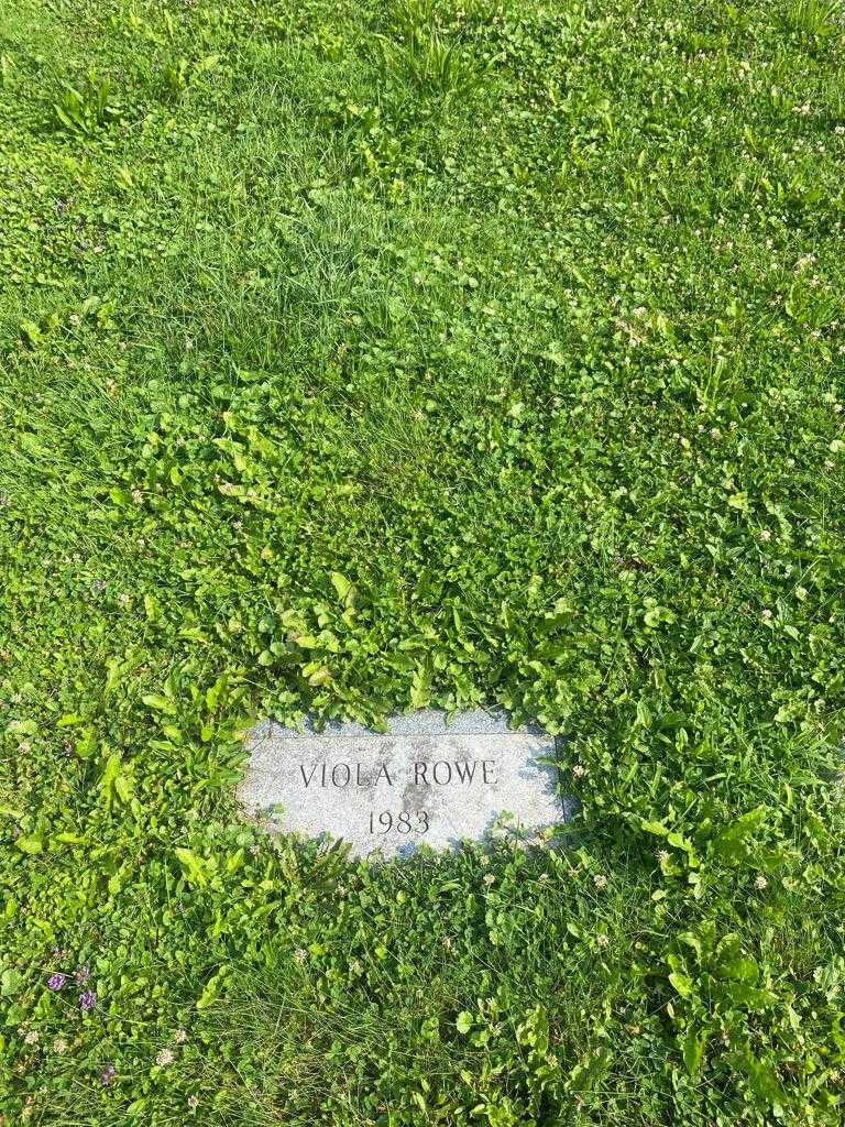 Viola Rowe's grave. Photo 2