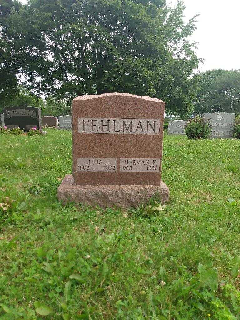 Herman F. Fehlman's grave. Photo 2