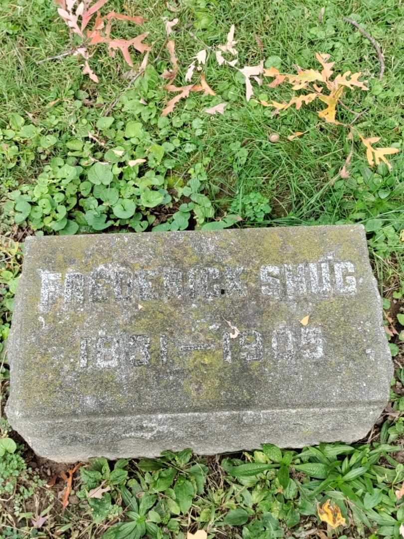 Frederick Shug's grave. Photo 3
