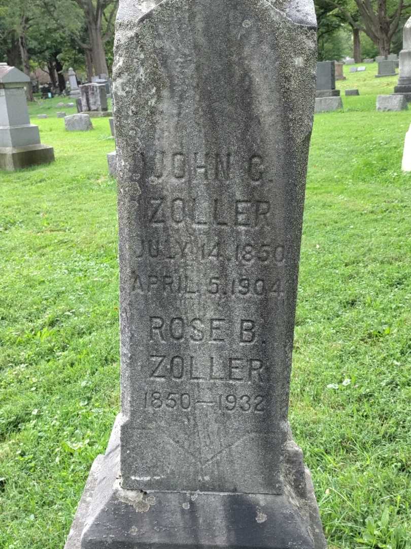 John C. Zoller's grave. Photo 3