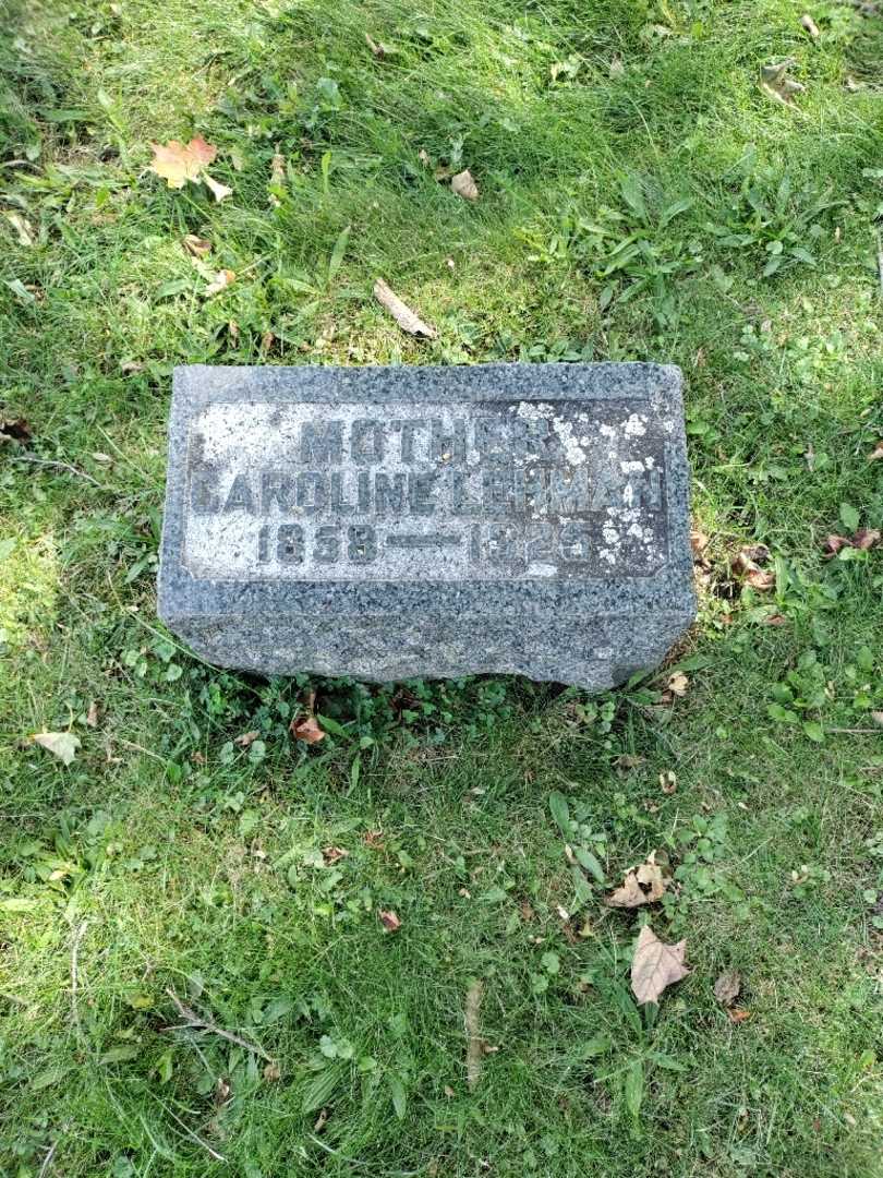 Caroline Lehman's grave. Photo 3