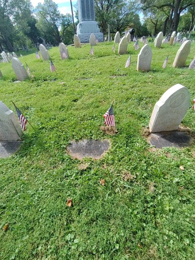 Frank E. Hosp's grave. Photo 1