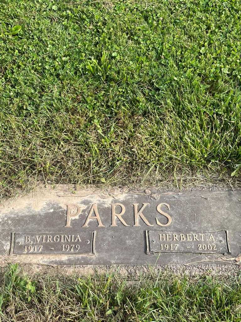 Virginia B. Parks's grave. Photo 3