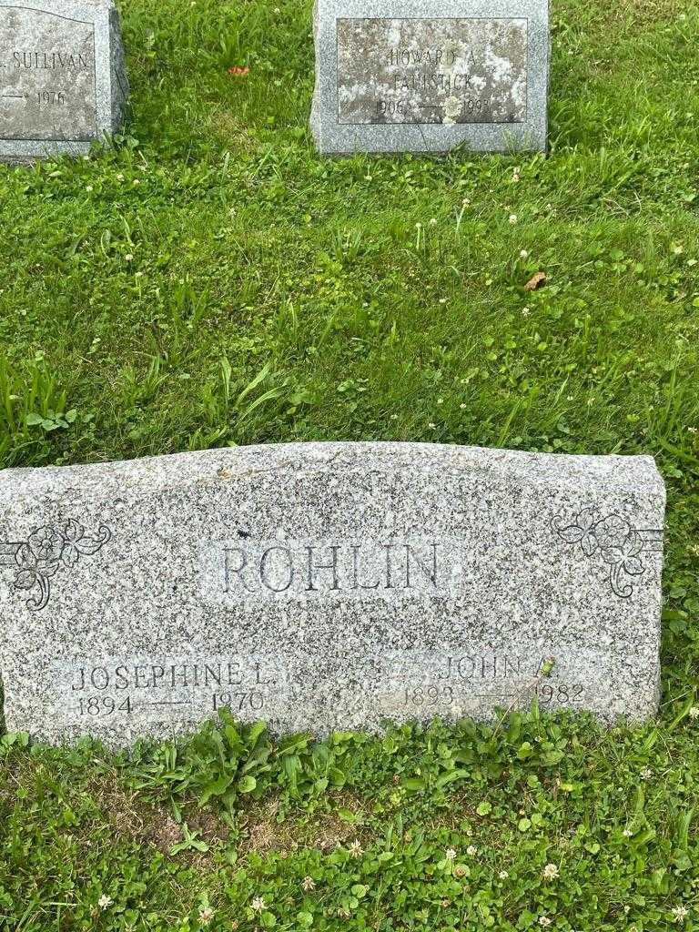 John A. Rohlin's grave. Photo 3