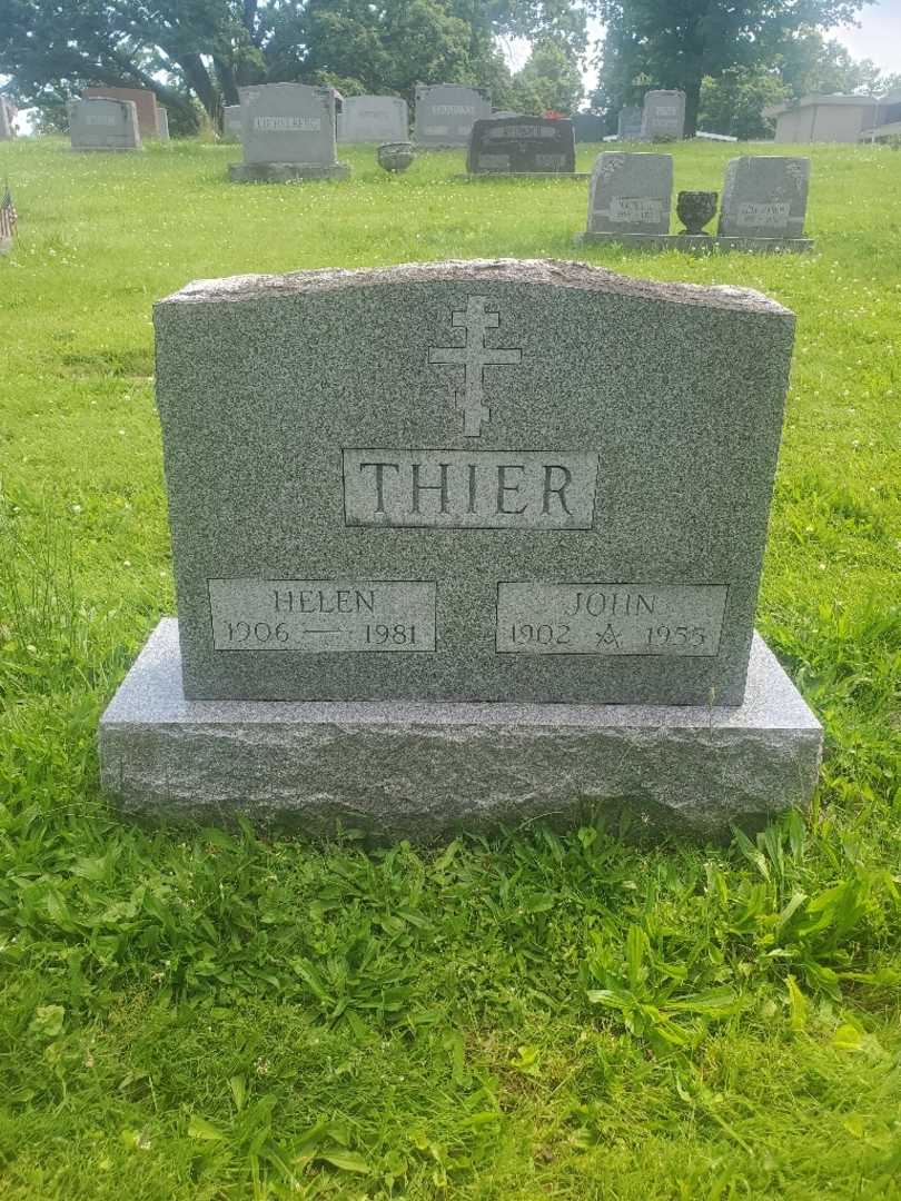 Helen Thier Schuh's grave. Photo 1