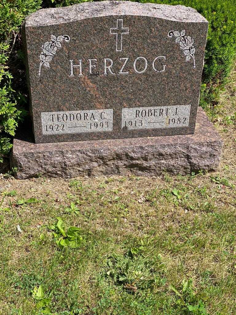 Robert J. Herzog's grave. Photo 3