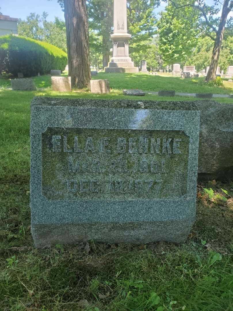 Ella F. Behnke's grave. Photo 3