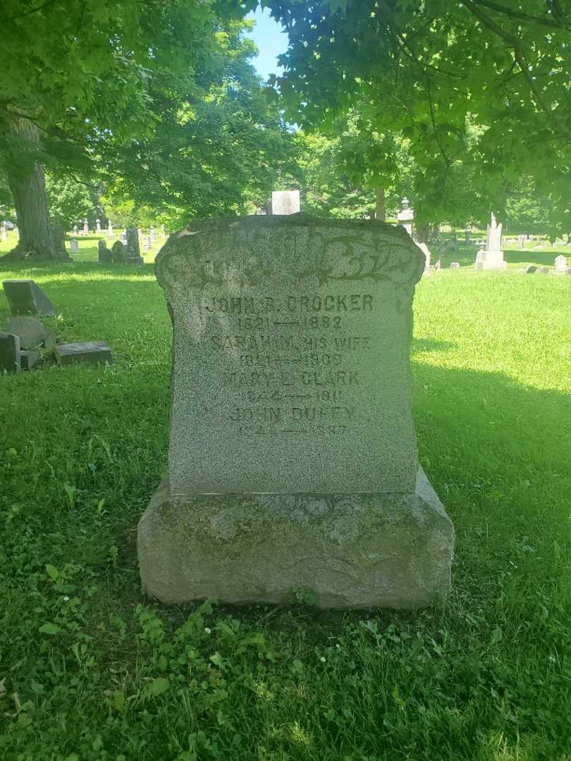 Mary E. Clark's grave. Photo 2