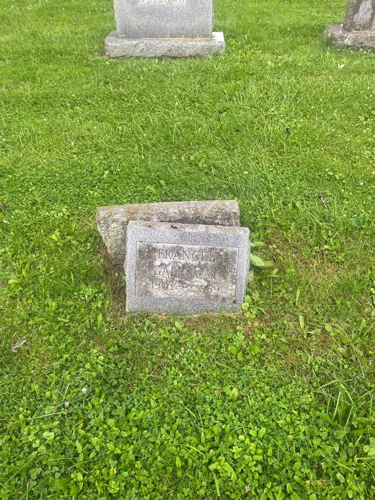 Frances Galloway's grave. Photo 2