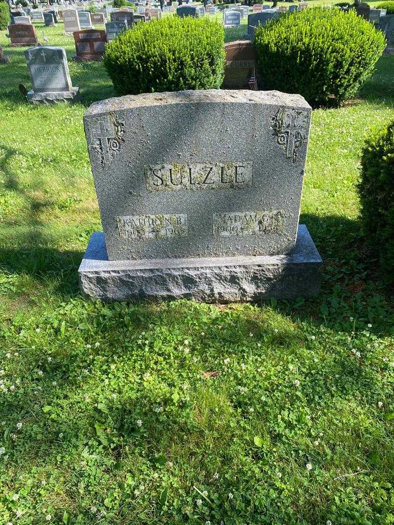 Adam G. Sulzle's grave. Photo 2