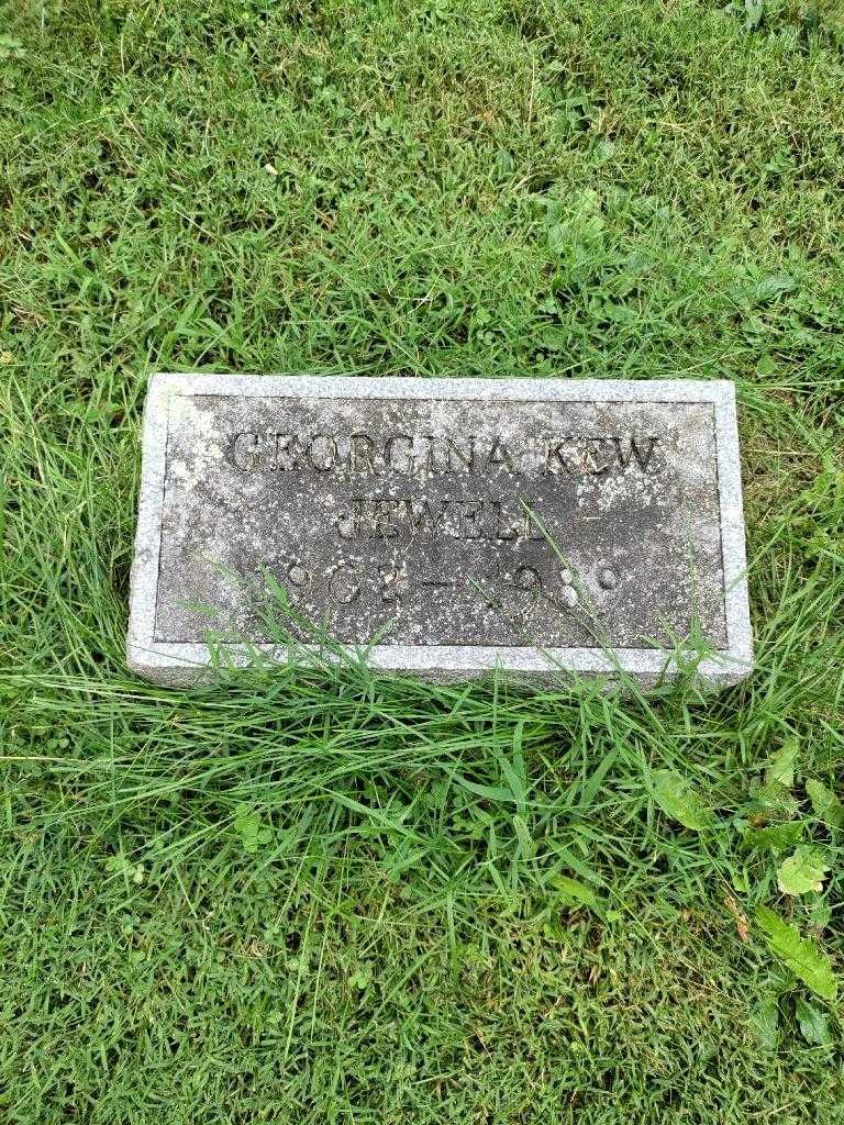 Georgina Kew Jewell's grave. Photo 2