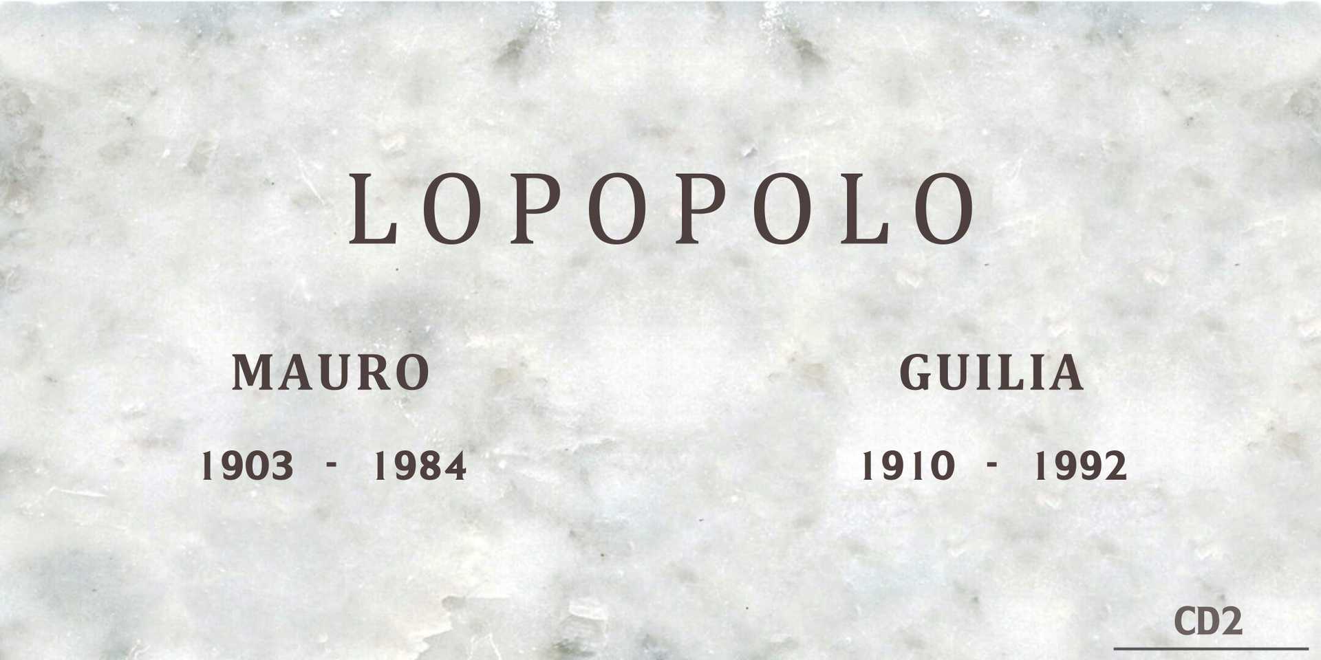 Mauro Lopopolo's grave