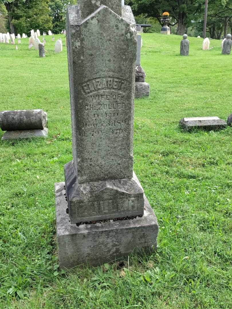 Elizabeth Zoller's grave. Photo 2