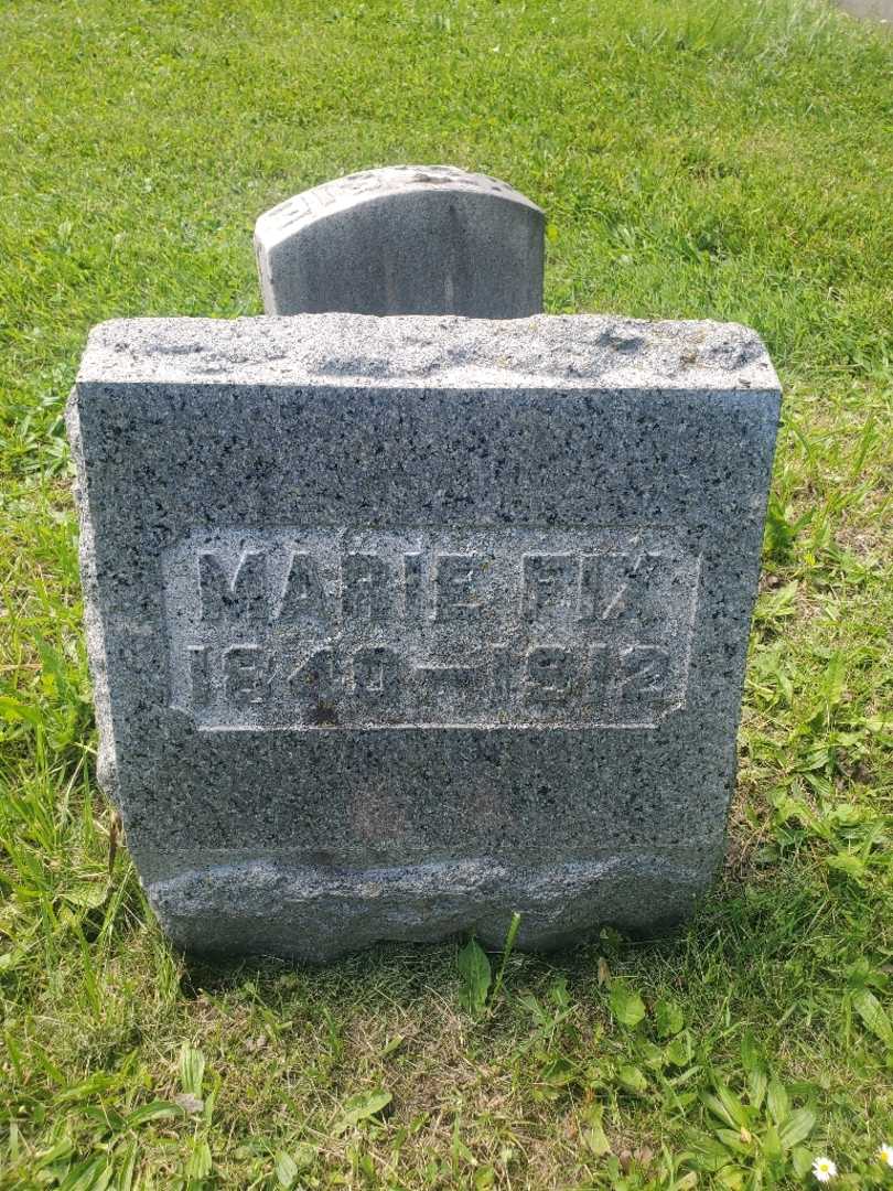 Marie M. Fix's grave. Photo 4