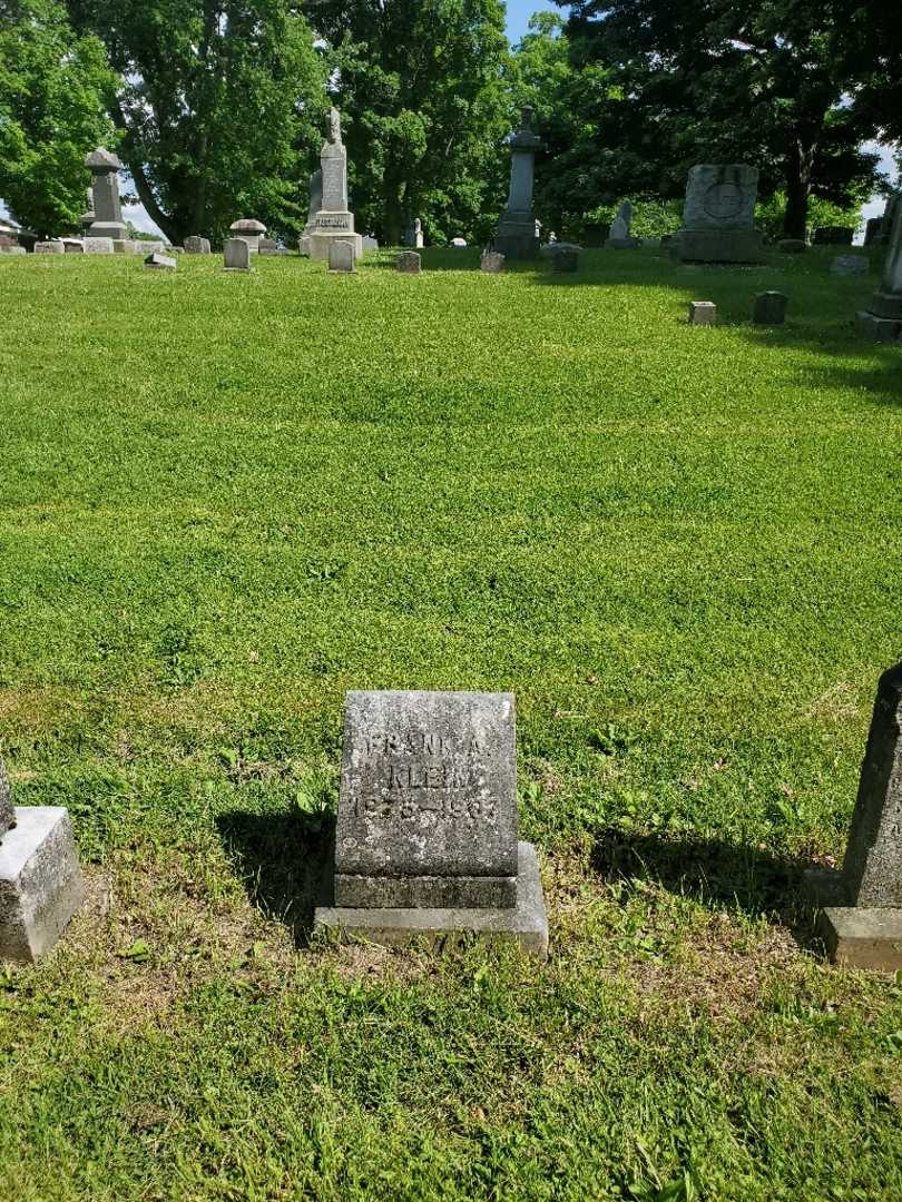 Frank A. Klein's grave. Photo 2