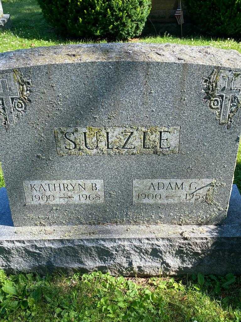 Adam G. Sulzle's grave. Photo 3