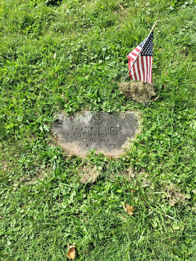 Frank E. Hosp's grave. Photo 2