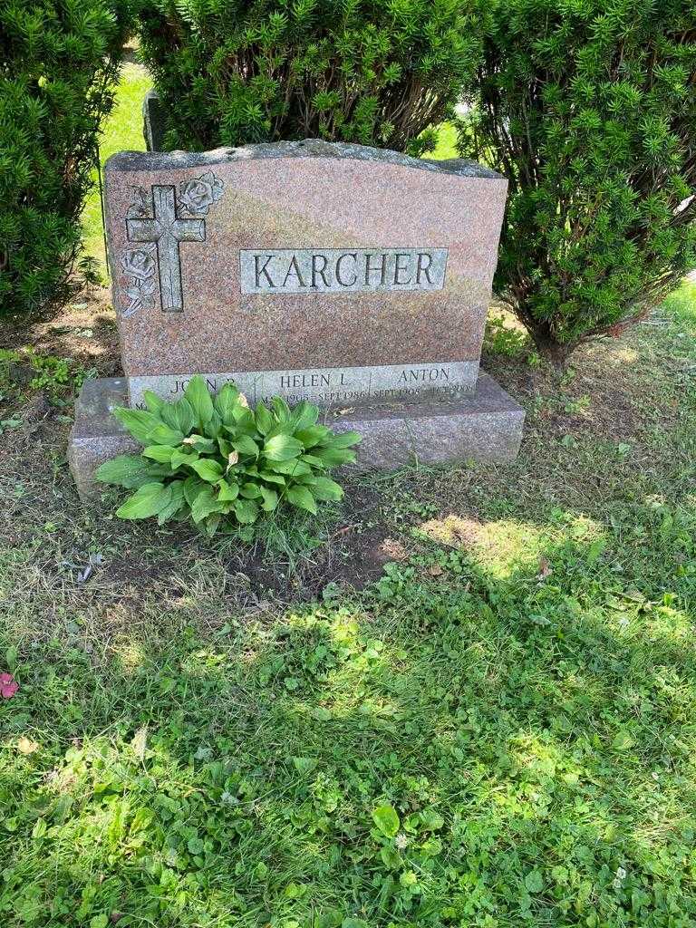 Anton Karcher's grave. Photo 2