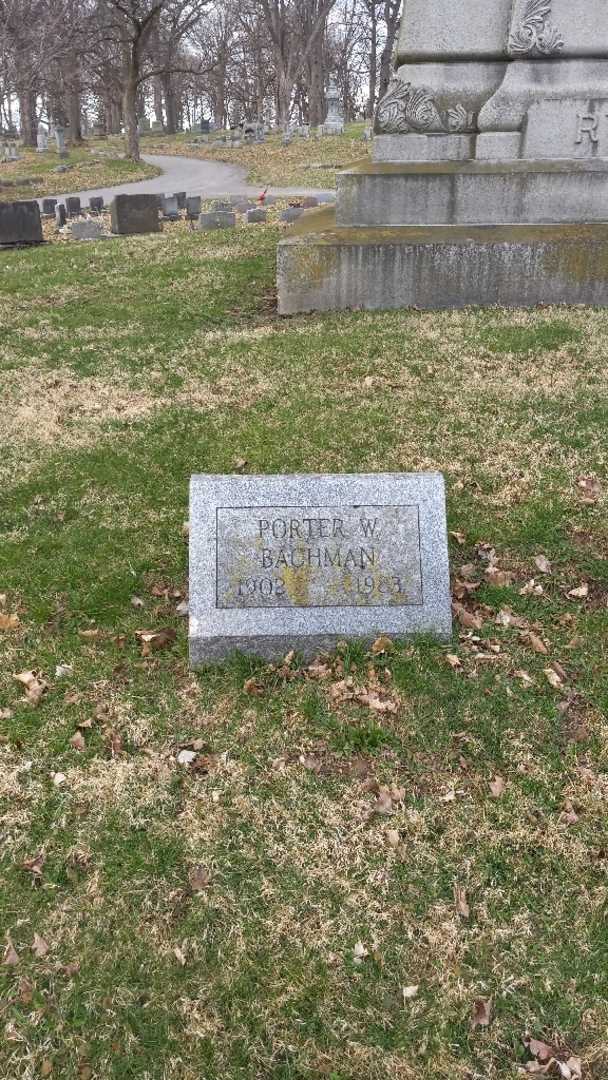 Porter W. Bachman's grave. Photo 16