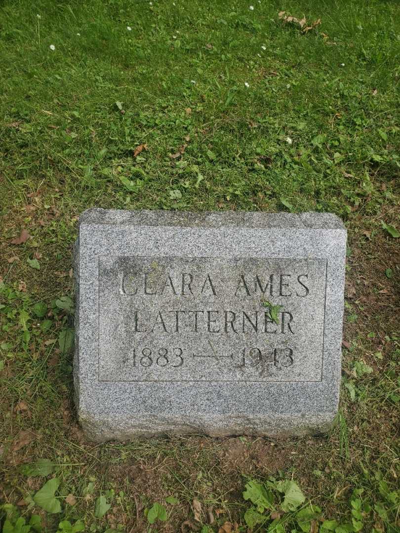 Clara Latterner Ames's grave. Photo 3