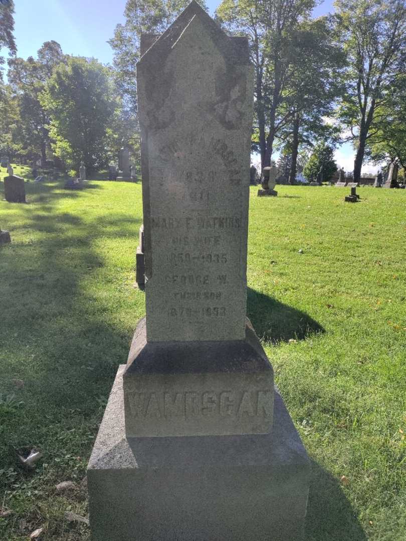 George W. Wambsgan's grave. Photo 2