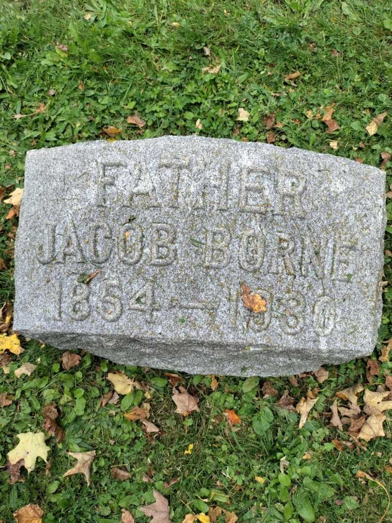 Jacob Borne's grave. Photo 3