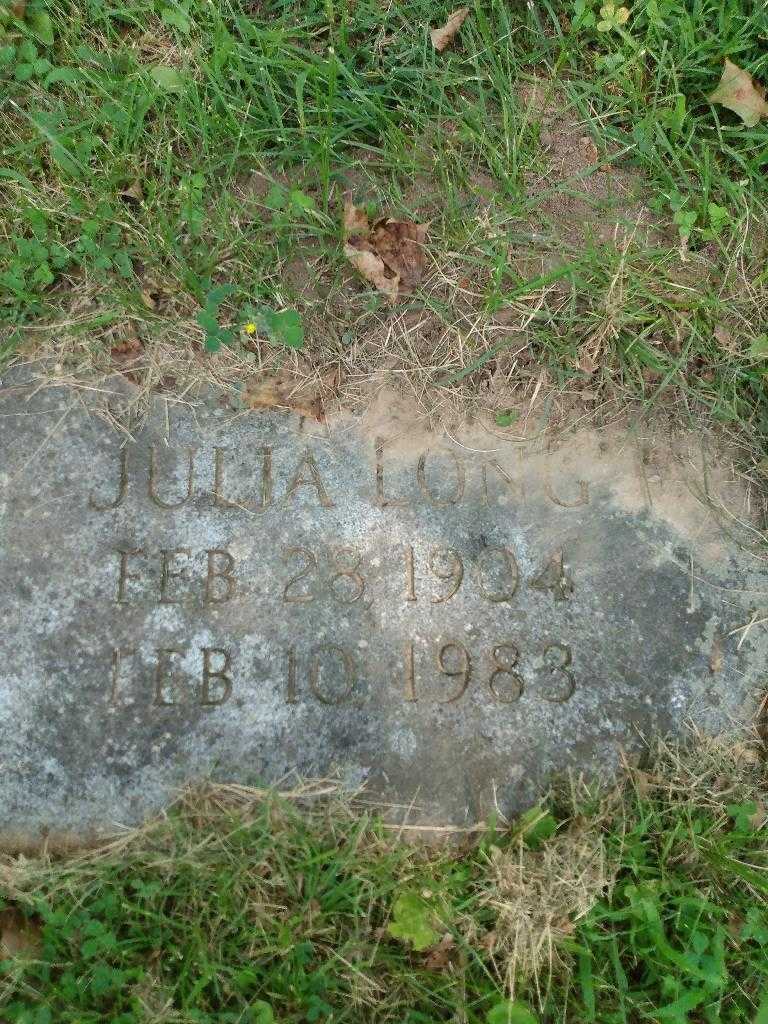 Julia Long's grave. Photo 2