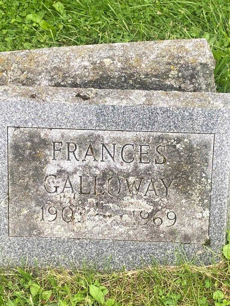 Frances Galloway's grave. Photo 3