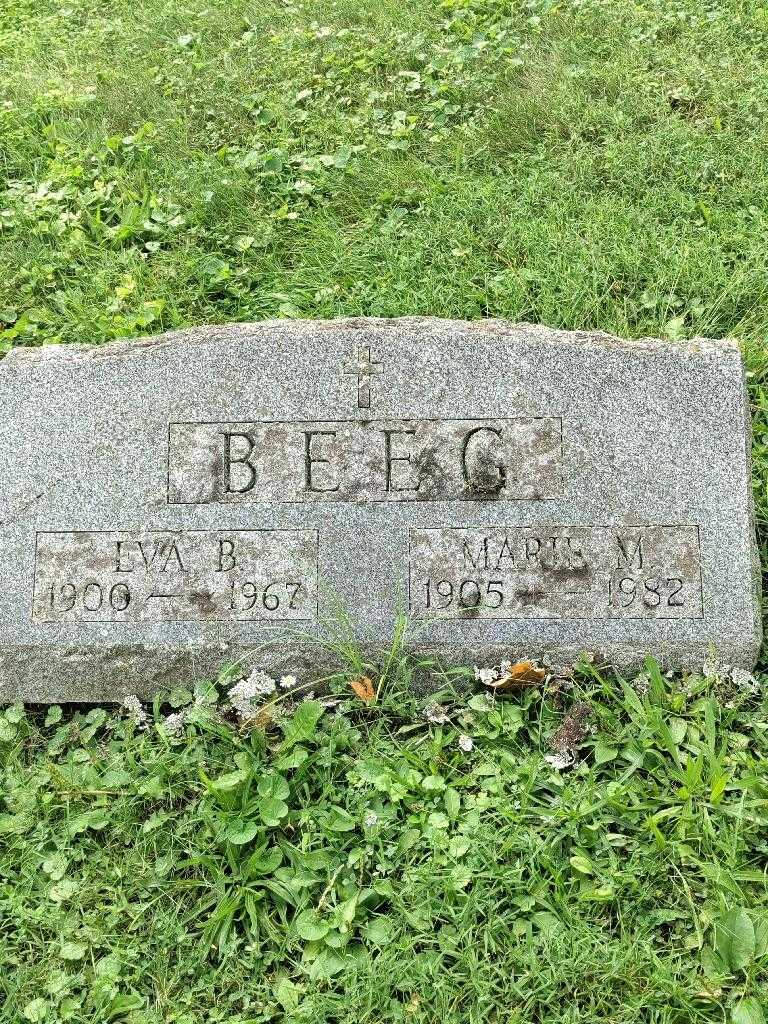 Marie M. Beeg's grave. Photo 4