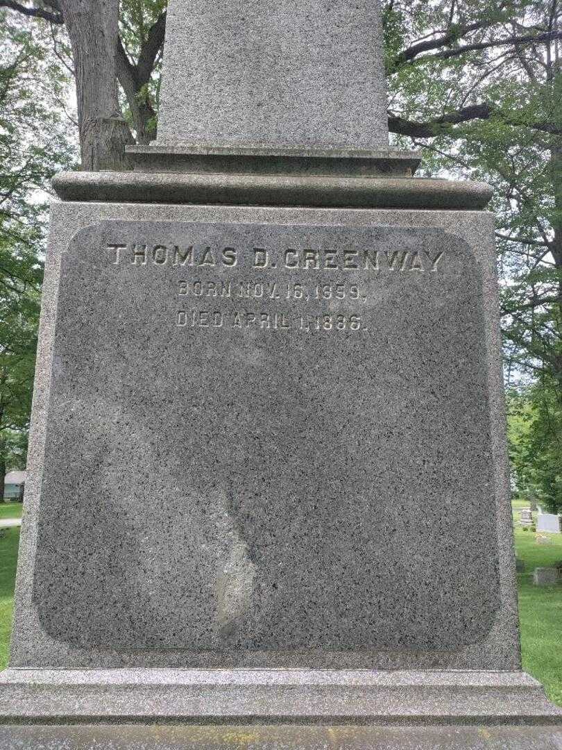 Thomas D. Greenway's grave. Photo 3