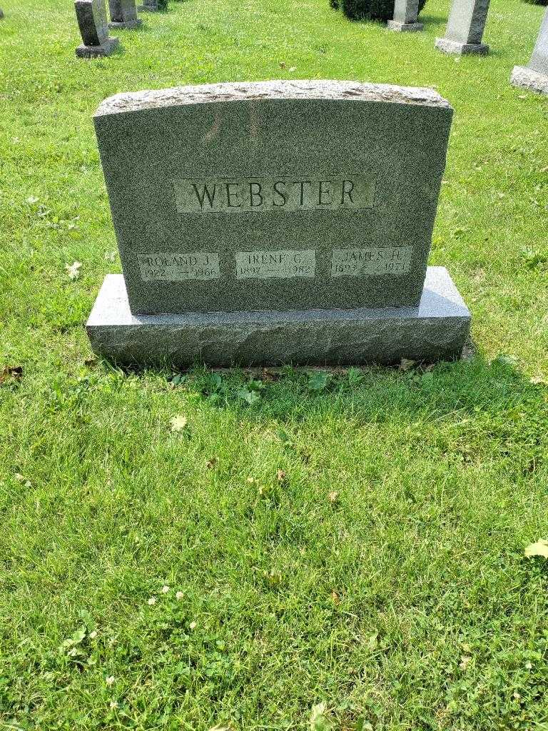 Irene G. Webster's grave. Photo 1