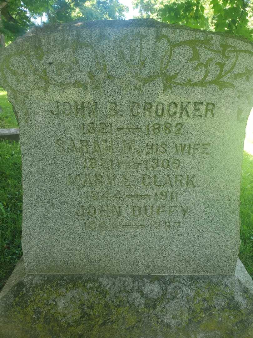 Sarah M. Crocker's grave. Photo 3