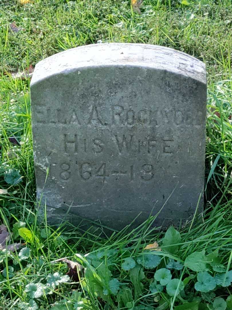 Ella A. Rockwose Paddock's grave. Photo 3