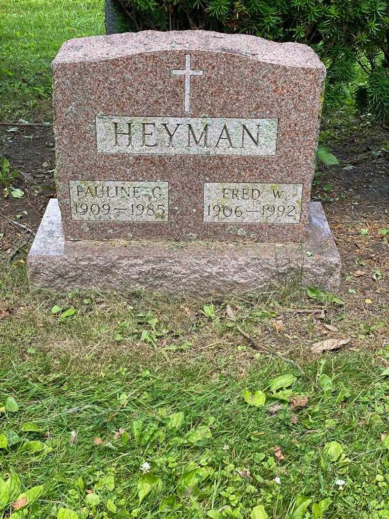 Pauline G. Heyman's grave. Photo 3